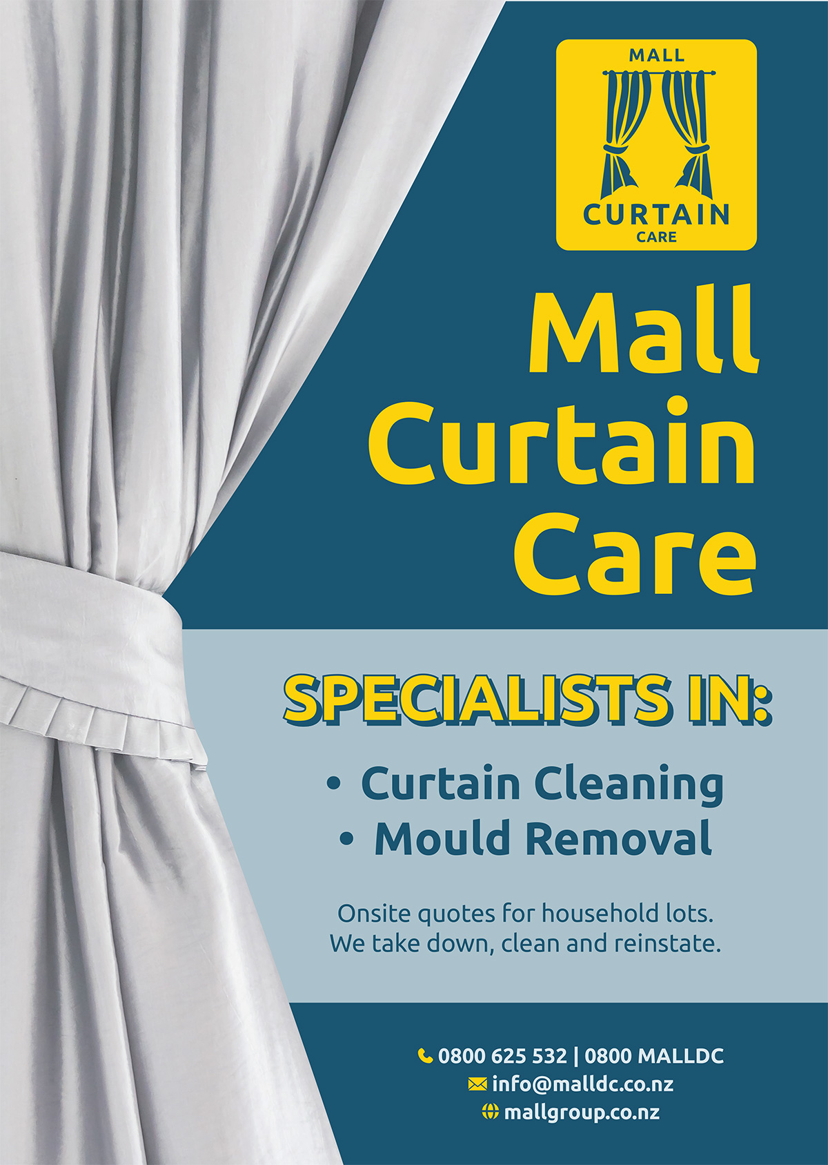 Mall Dry Cleaning  | Mall Curtain Care